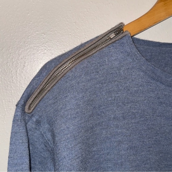 J. Crew Merino Wool Sweater with Zipper Shoulders Women’s Size Small - Picture 4 of 11